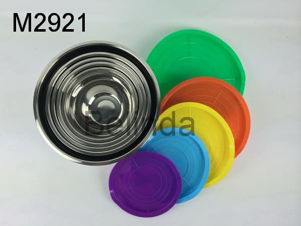 Stainless Steel 18_30cm Mixing bowl set with lids